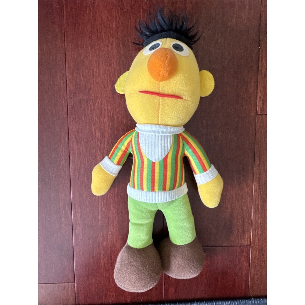 BERT 13" Sesame Street Stuffed Plush Playschool Vintage Doll!